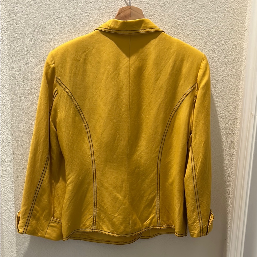 SCOTT TAYLOR Yellow Women's Jacket with pockets - Picture 8 of 9